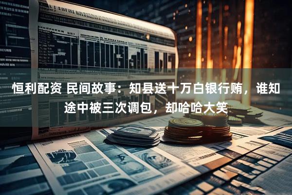 恒利配资 民间故事：知县送十万白银行贿，谁知途中被三次调包，却哈哈大笑