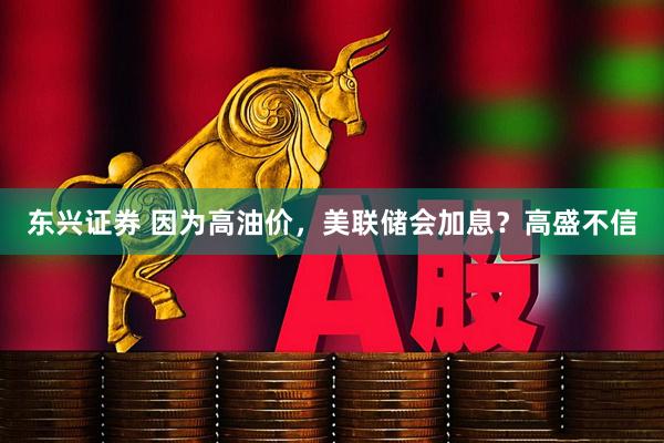 东兴证券 因为高油价，美联储会加息？高盛不信