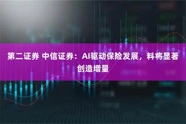 第二证券 中信证券:AI驱动保险发展,料将显著创造增量