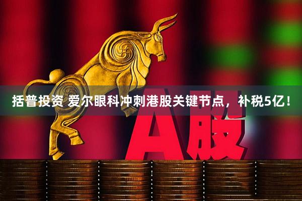 括普投资 爱尔眼科冲刺港股关键节点，补税5亿！